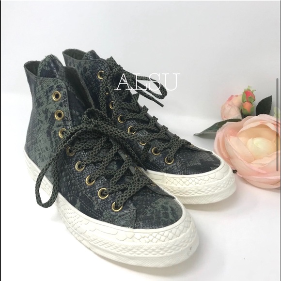 Converse Chuck 70 HI Leather Field Surplus Green - Picture 2 of 8